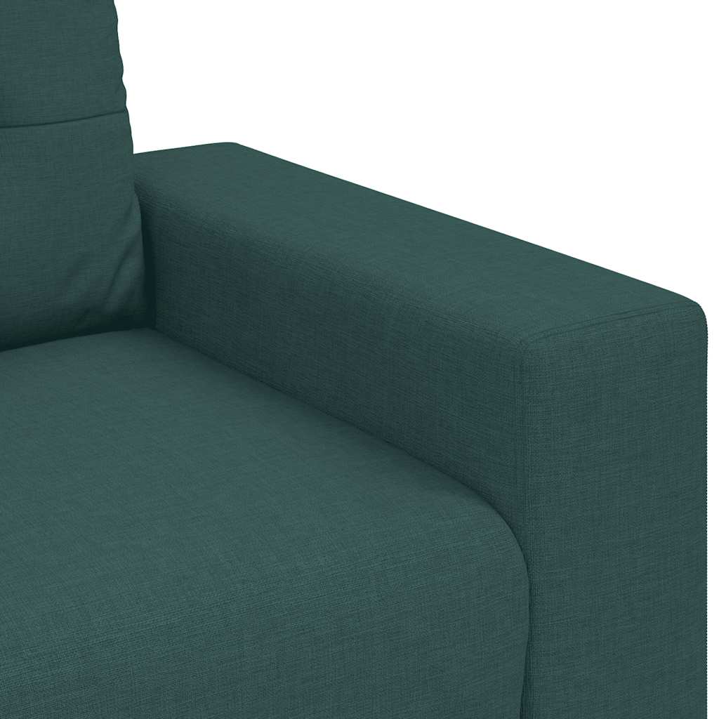 Loveseat Sofa Dunkelgrün 120 cm Stoff