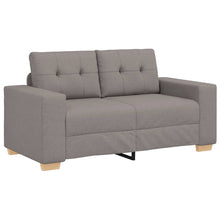 Loveseat-Sofa Taupe 120 cm Stoff