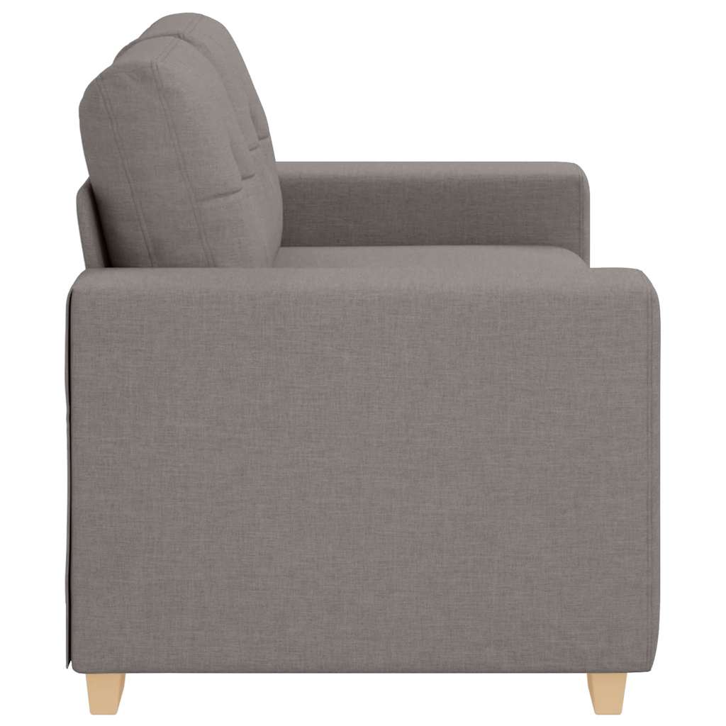 Loveseat-Sofa Taupe 120 cm Stoff