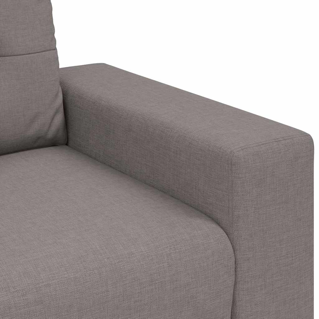Loveseat-Sofa Taupe 120 cm Stoff