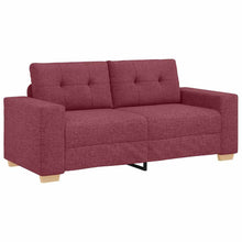 Loveseat-Sofa Weinrot 140 cm Stoff