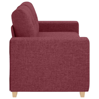 Loveseat-Sofa Weinrot 140 cm Stoff