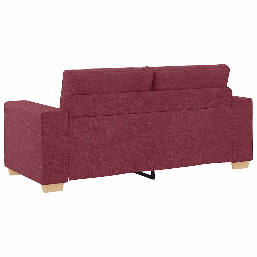 Loveseat-Sofa Weinrot 140 cm Stoff