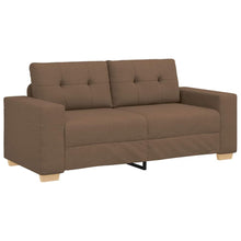 Loveseat-Sofa Braun 140 cm Stoff