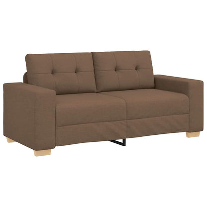 Loveseat-Sofa Braun 140 cm Stoff