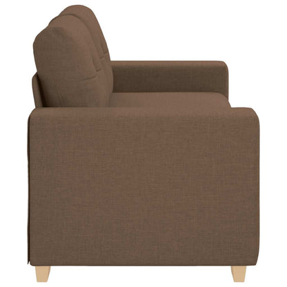 Loveseat-Sofa Braun 140 cm Stoff