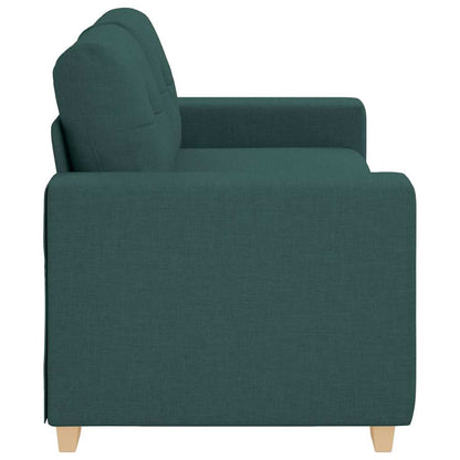 Loveseat-Sofa Dunkelgrün 140 cm Stoff