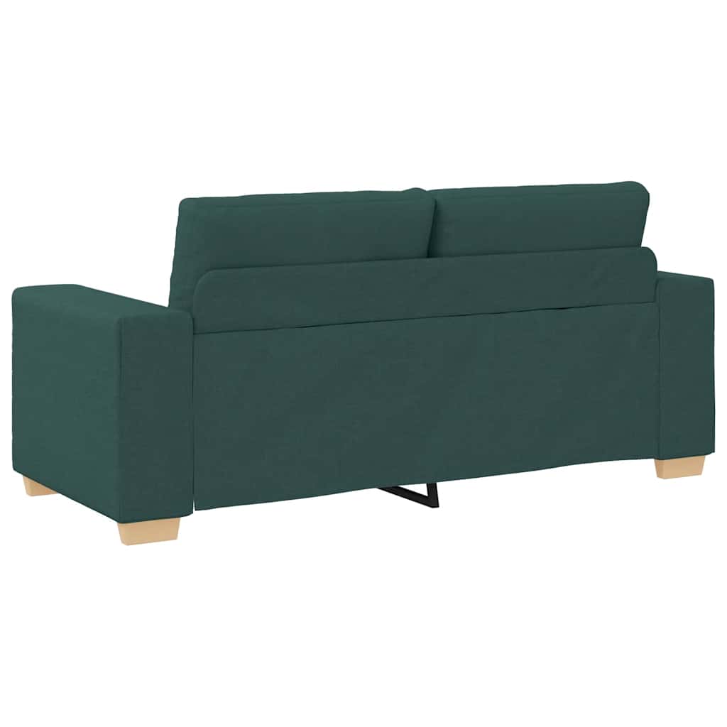 Loveseat-Sofa Dunkelgrün 140 cm Stoff