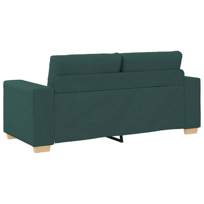 Loveseat-Sofa Dunkelgrün 140 cm Stoff