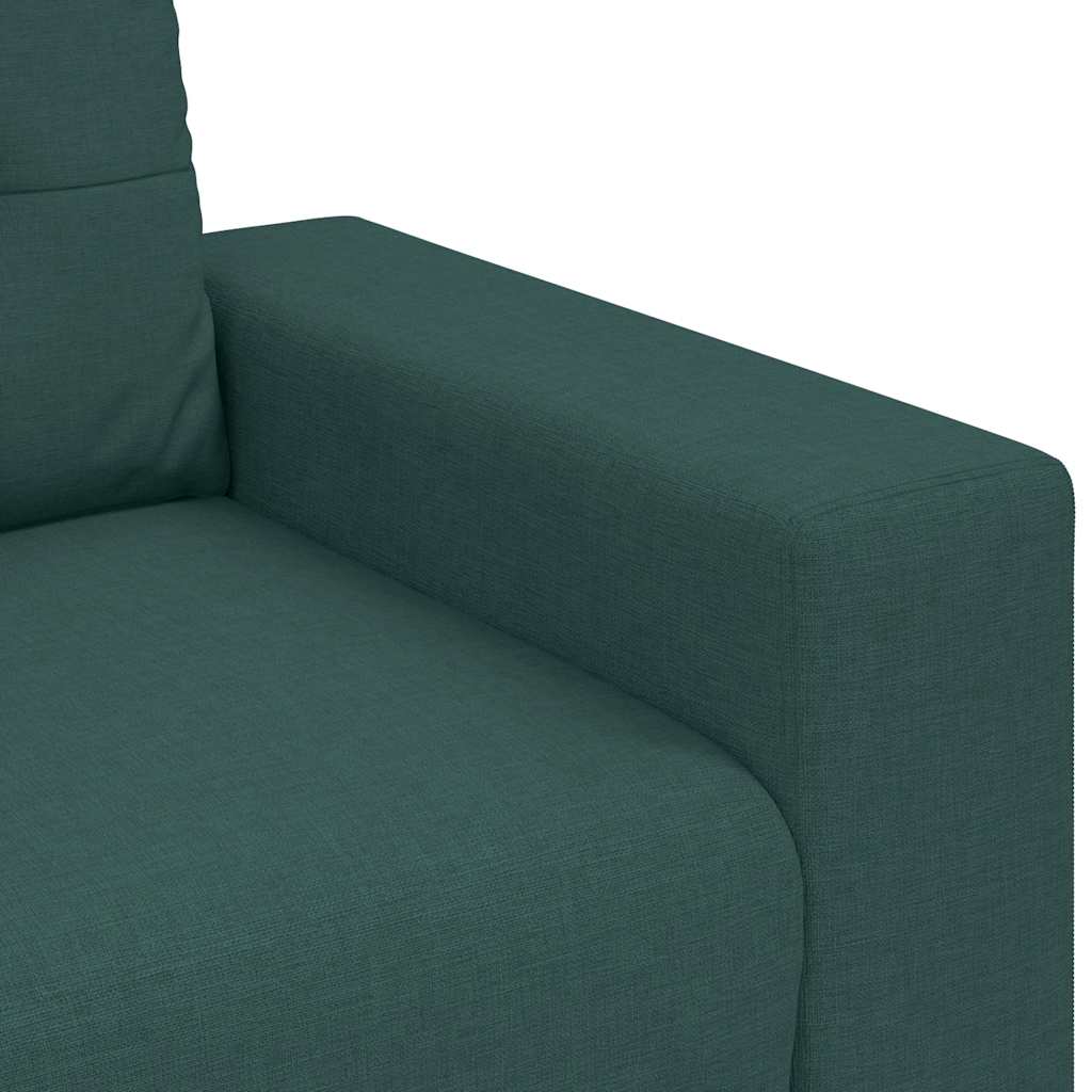 Loveseat-Sofa Dunkelgrün 140 cm Stoff
