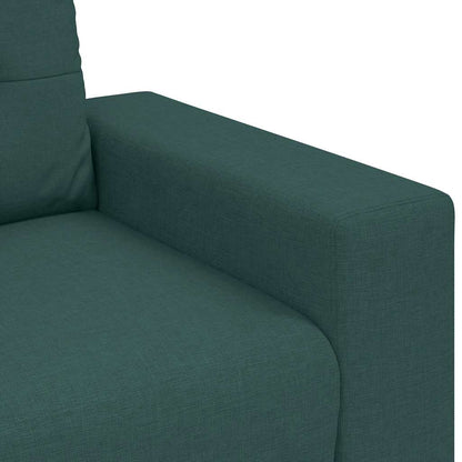Loveseat-Sofa Dunkelgrün 140 cm Stoff