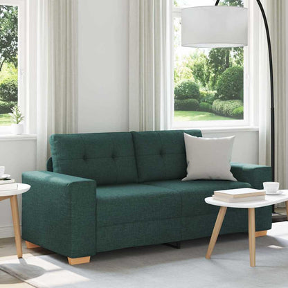 Loveseat-Sofa Dunkelgrün 140 cm Stoff