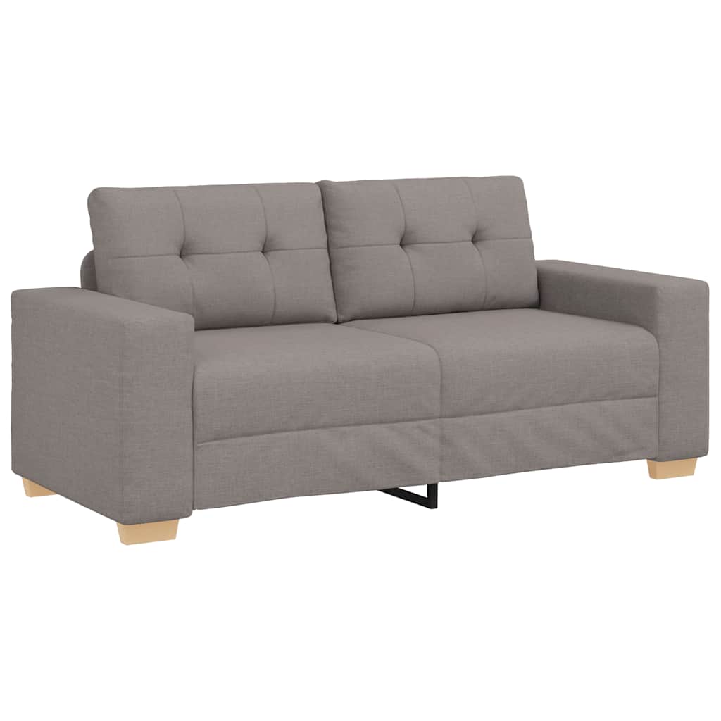 Loveseat-Sofa Taupe 140 cm Stoff