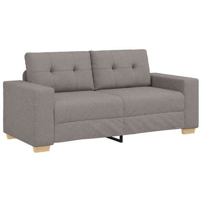 Loveseat-Sofa Taupe 140 cm Stoff