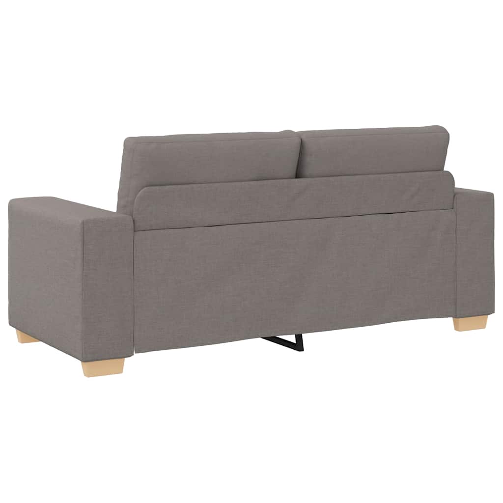 Loveseat-Sofa Taupe 140 cm Stoff