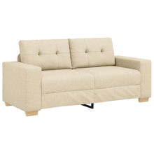 Loveseat-Sofa Creme 140 cm Stoff