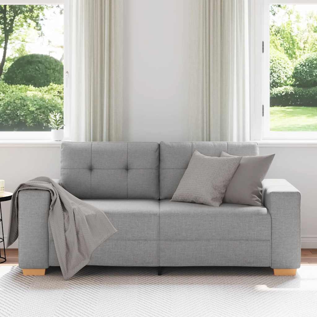 Loveseat-Sofa Wolkengrau 140 cm Stoff