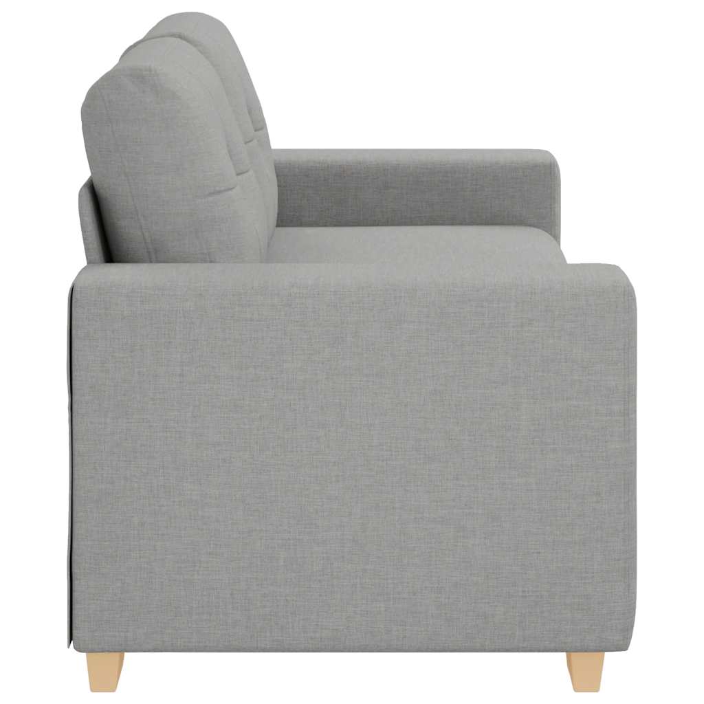 Loveseat-Sofa Wolkengrau 140 cm Stoff