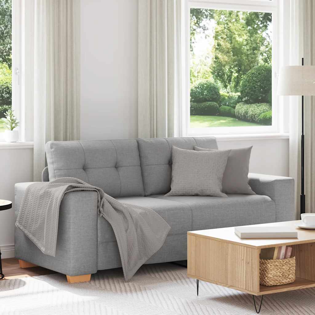 Loveseat-Sofa Wolkengrau 140 cm Stoff