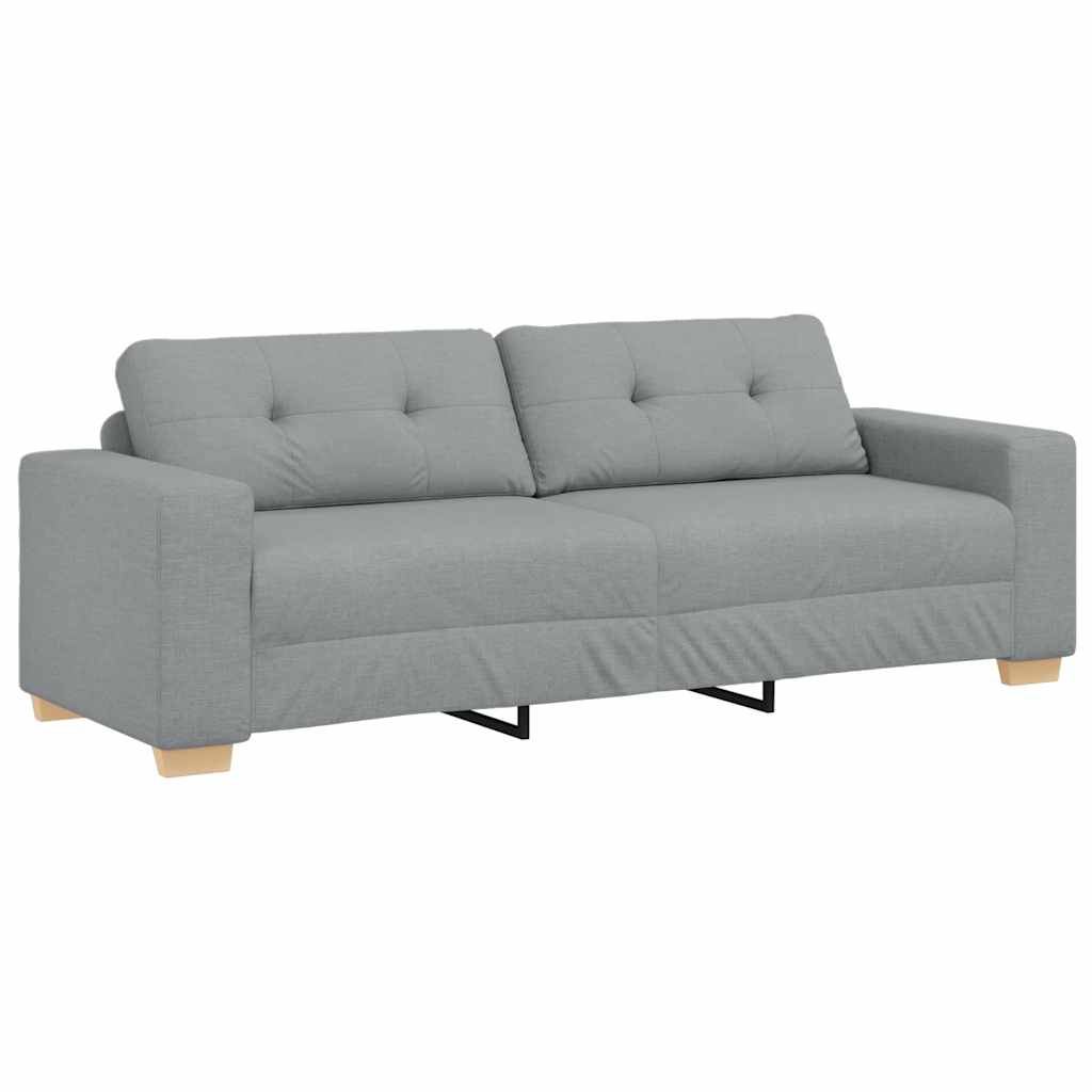 3-Sitzer-Sofa Hellgrau 180 cm Stoff