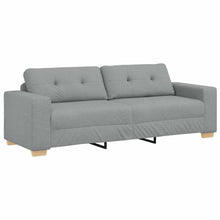 3-Sitzer-Sofa Hellgrau 180 cm Stoff