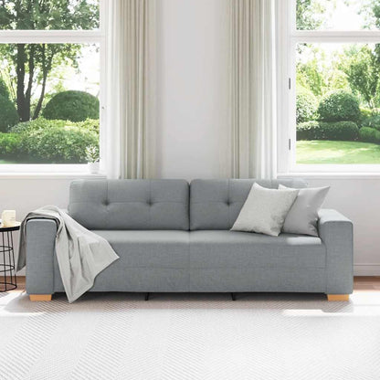 3-Sitzer-Sofa Hellgrau 180 cm Stoff