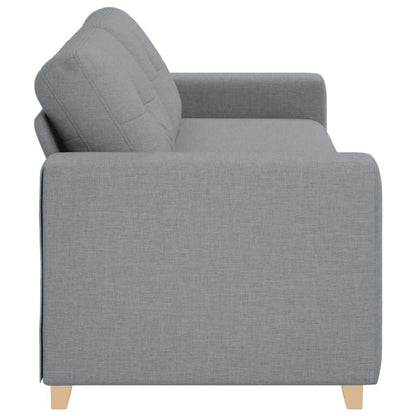 3-Sitzer-Sofa Hellgrau 180 cm Stoff