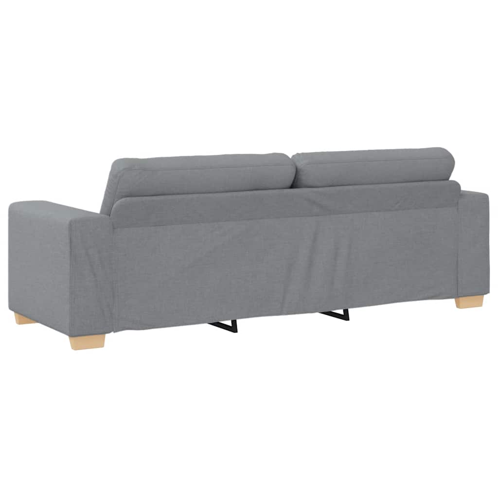 3-Sitzer-Sofa Hellgrau 180 cm Stoff