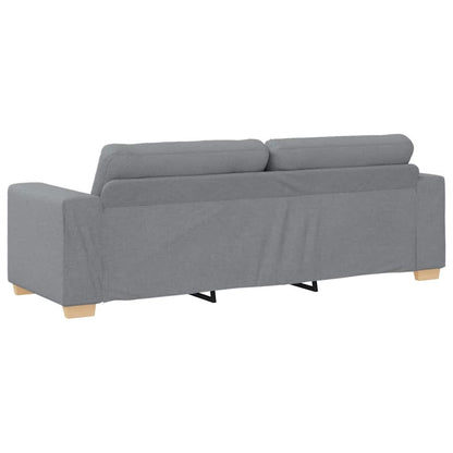 3-Sitzer-Sofa Hellgrau 180 cm Stoff