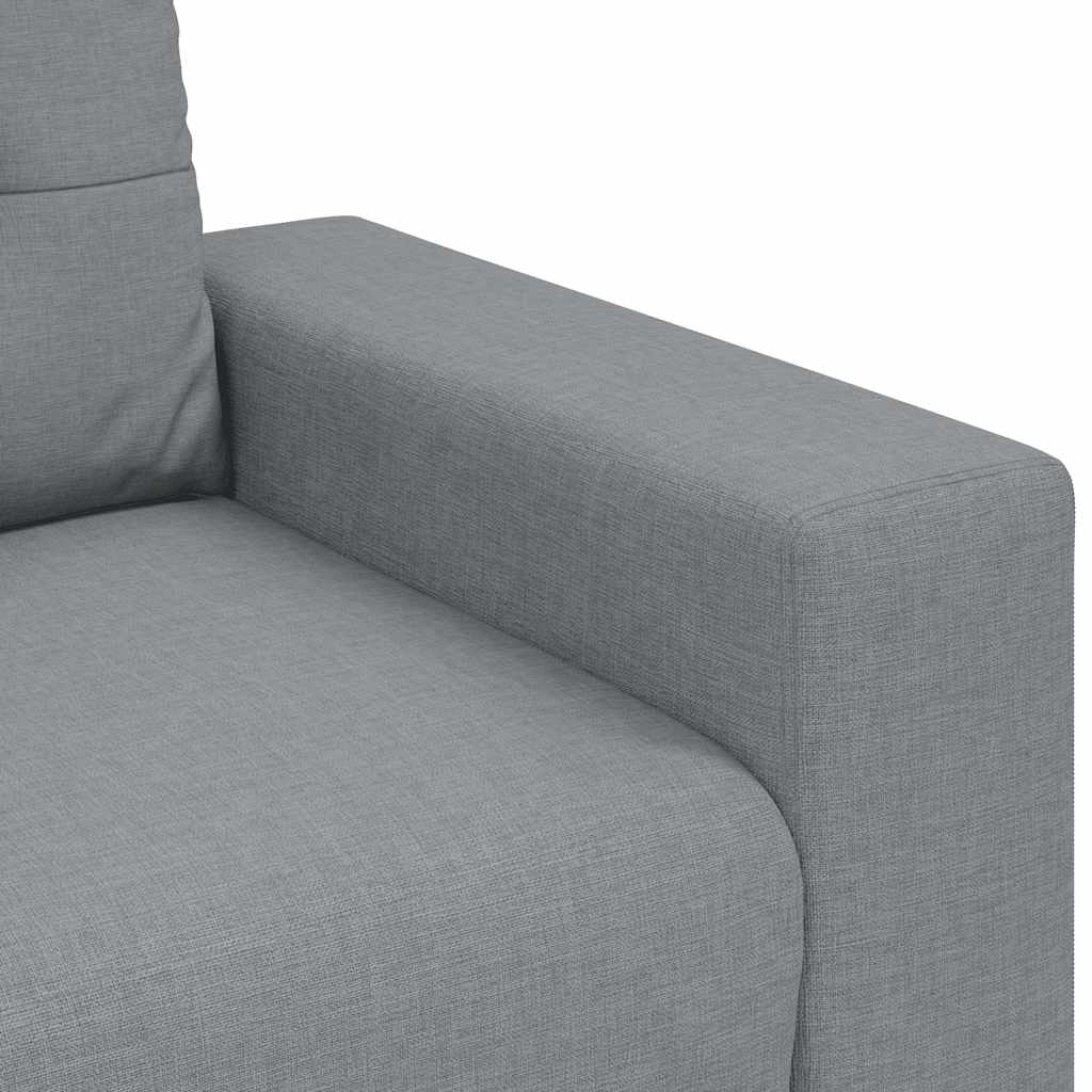 3-Sitzer-Sofa Hellgrau 180 cm Stoff