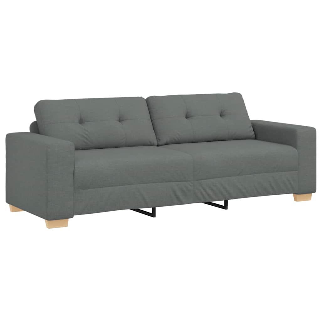 3-Sitzer-Sofa Dunkelgrau 180 cm Stoff