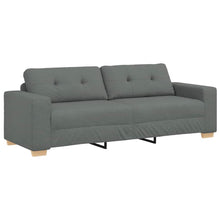 3-Sitzer-Sofa Dunkelgrau 180 cm Stoff