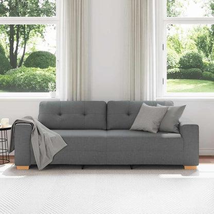 3-Sitzer-Sofa Dunkelgrau 180 cm Stoff