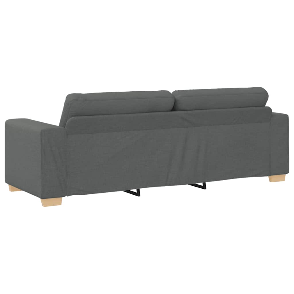 3-Sitzer-Sofa Dunkelgrau 180 cm Stoff