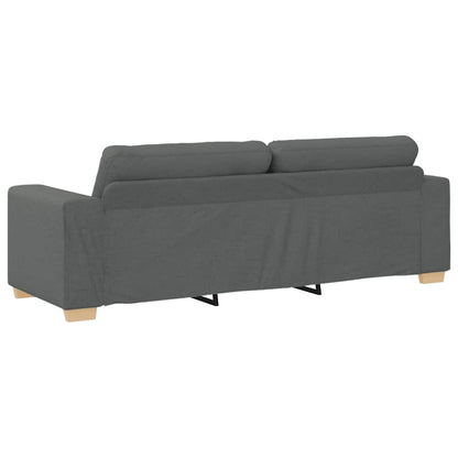 3-Sitzer-Sofa Dunkelgrau 180 cm Stoff