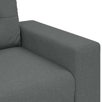 3-Sitzer-Sofa Dunkelgrau 180 cm Stoff