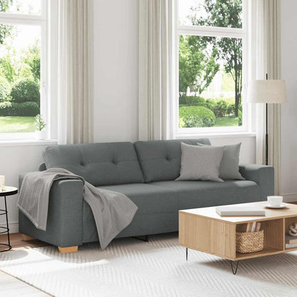 3-Sitzer-Sofa Dunkelgrau 180 cm Stoff