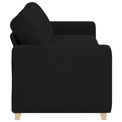 3-Sitzer-Sofa Schwarz 180 cm Stoff