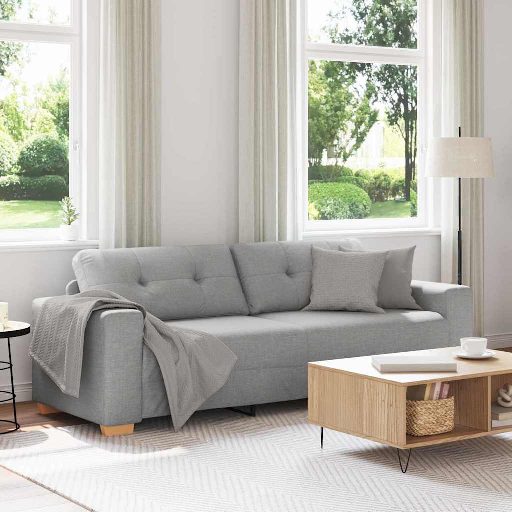 3-Sitzer-Sofa Wolkengrau 180 cm Stoff