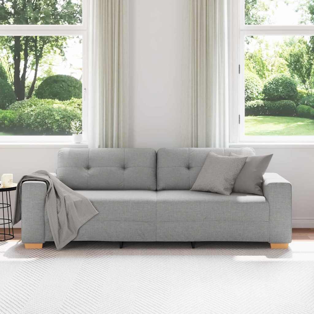3-Sitzer-Sofa Wolkengrau 180 cm Stoff