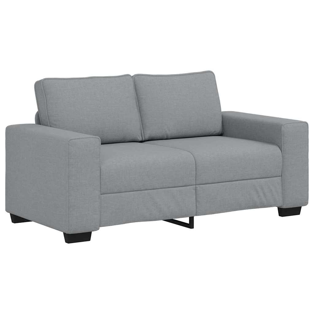 2-Sitzer-Sofa Hellgrau 120 cm Stoff