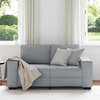 2-Sitzer-Sofa Hellgrau 120 cm Stoff