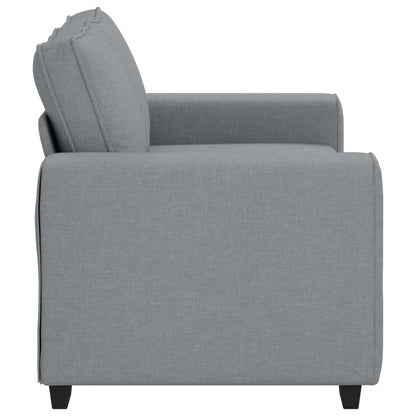 2-Sitzer-Sofa Hellgrau 120 cm Stoff