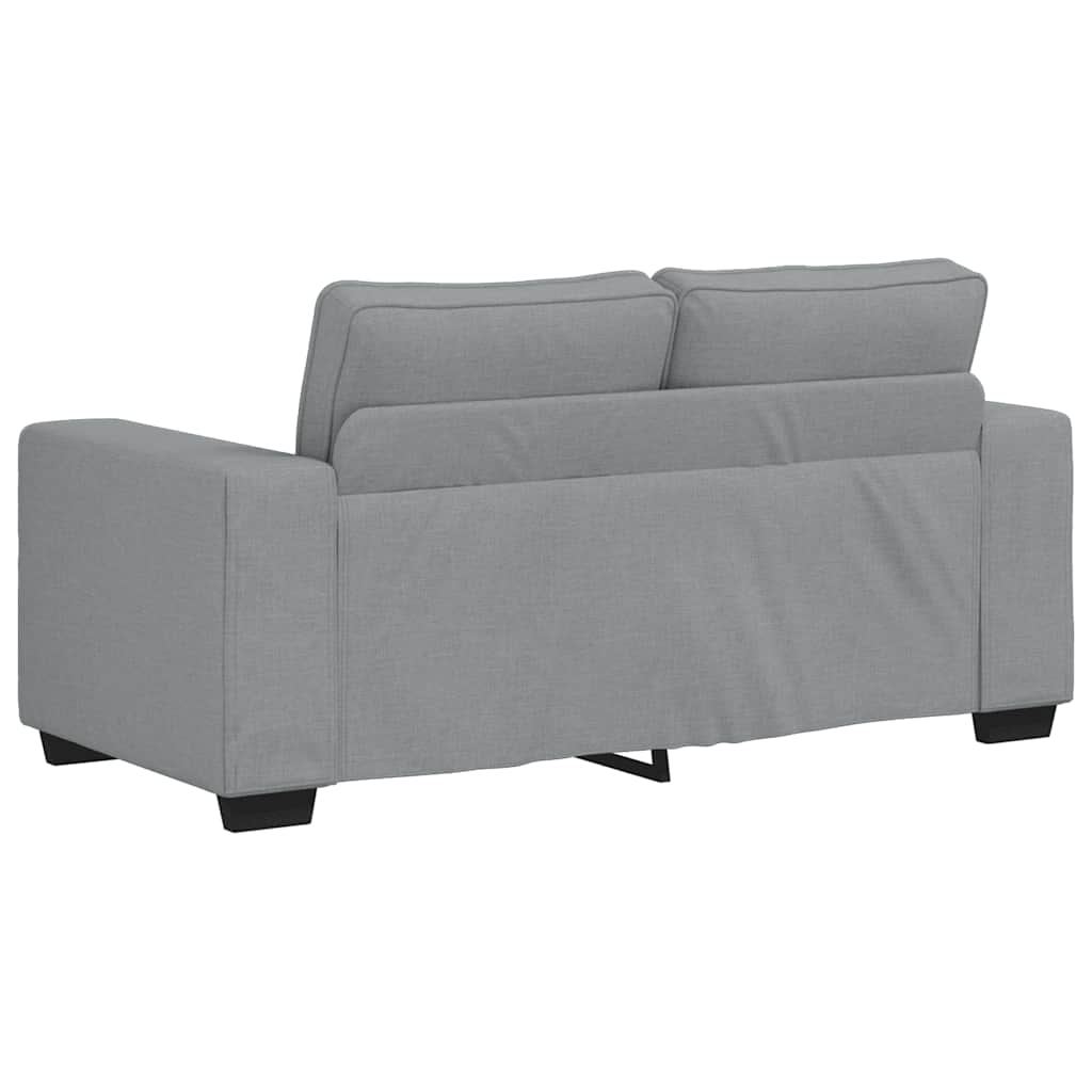 2-Sitzer-Sofa Hellgrau 120 cm Stoff