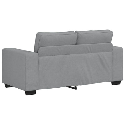 2-Sitzer-Sofa Hellgrau 120 cm Stoff