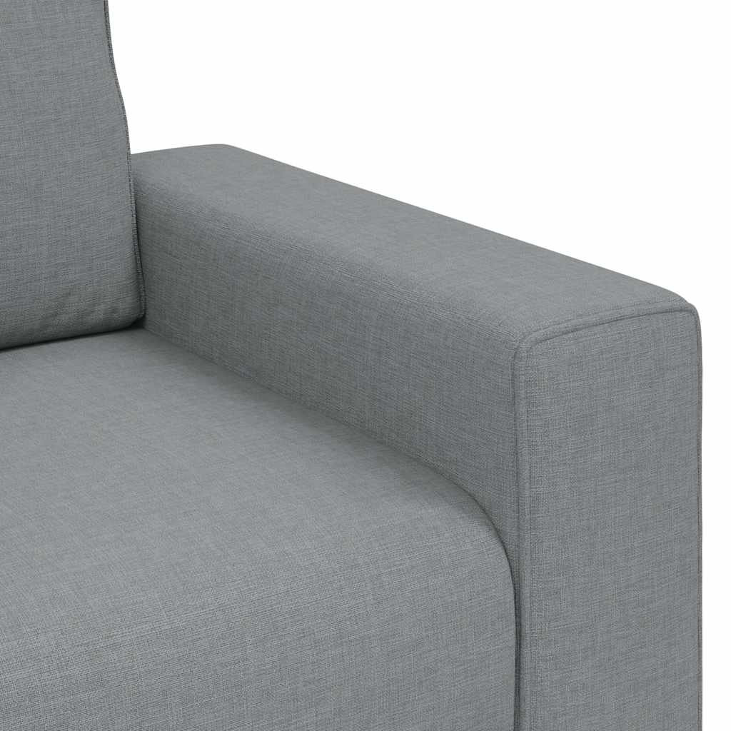 2-Sitzer-Sofa Hellgrau 120 cm Stoff