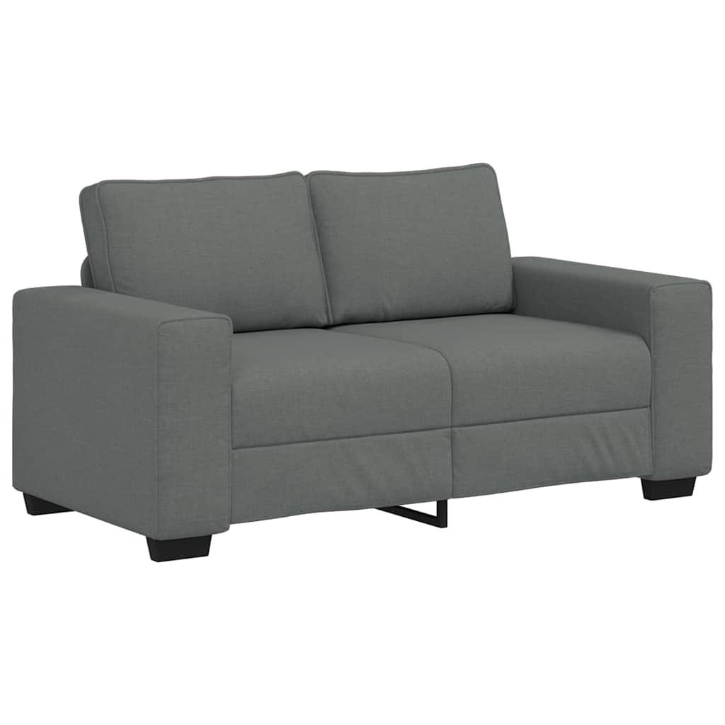 2-Sitzer-Sofa Dunkelgrau 120 cm Stoff