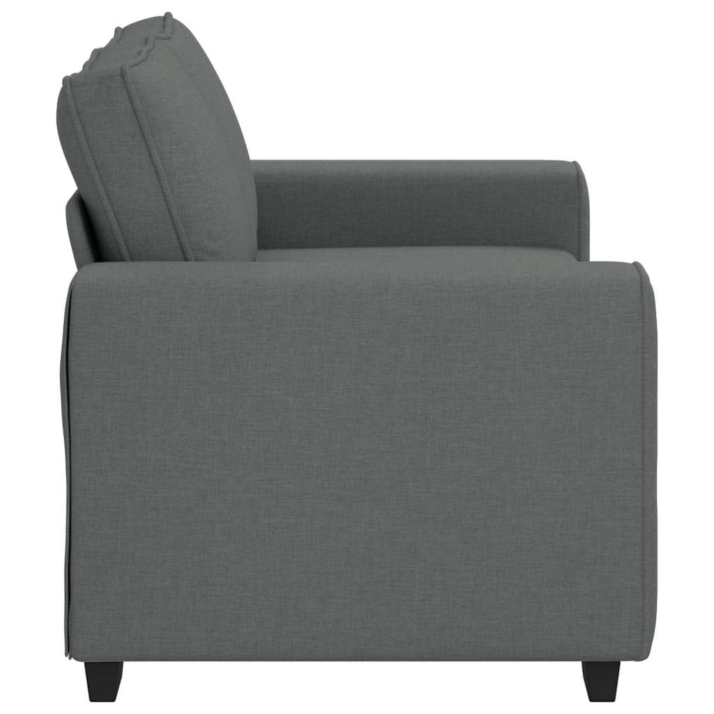 2-Sitzer-Sofa Dunkelgrau 120 cm Stoff