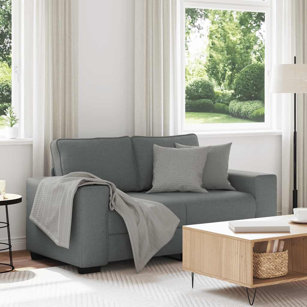 2-Sitzer-Sofa Dunkelgrau 120 cm Stoff