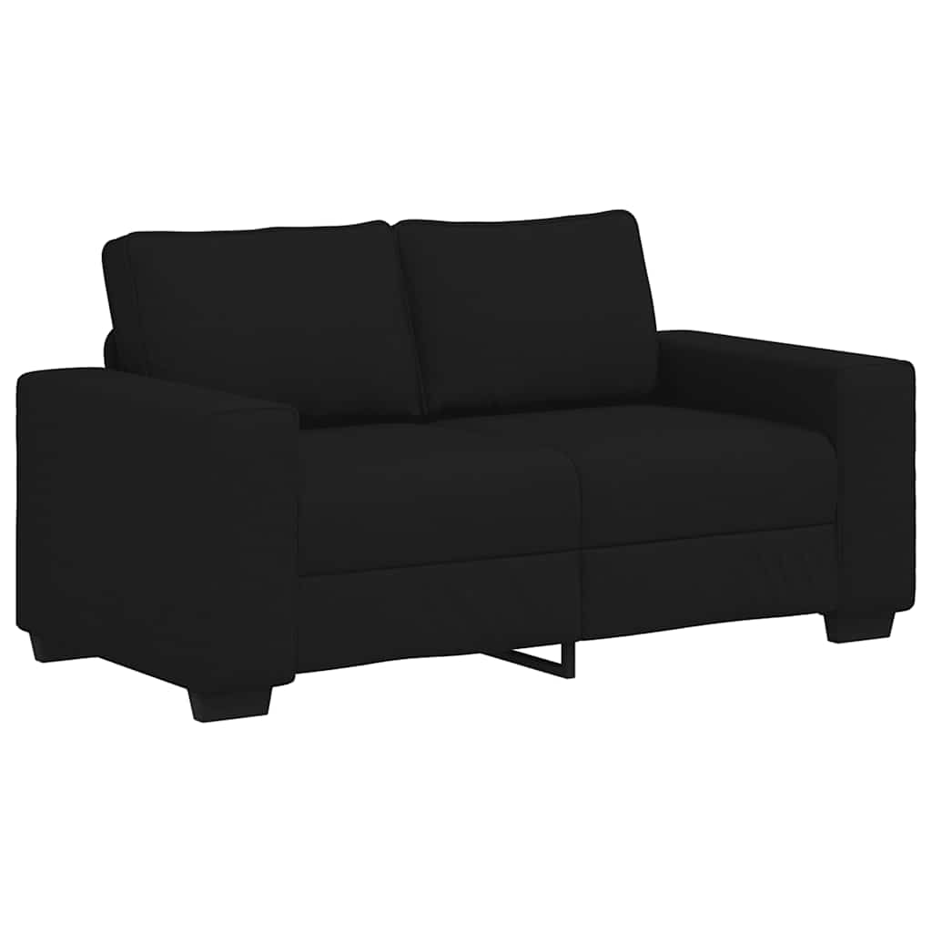 2-Sitzer-Sofa Schwarz 120 cm Stoff
